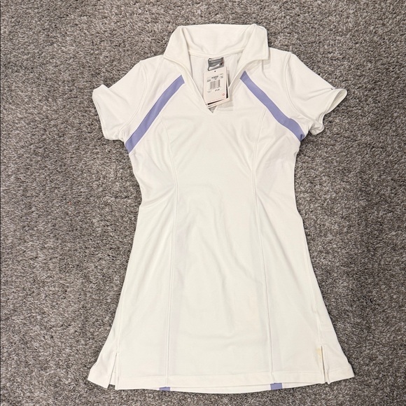 Nike Tops - Nike Women's White and Purple Short Sleeve Top